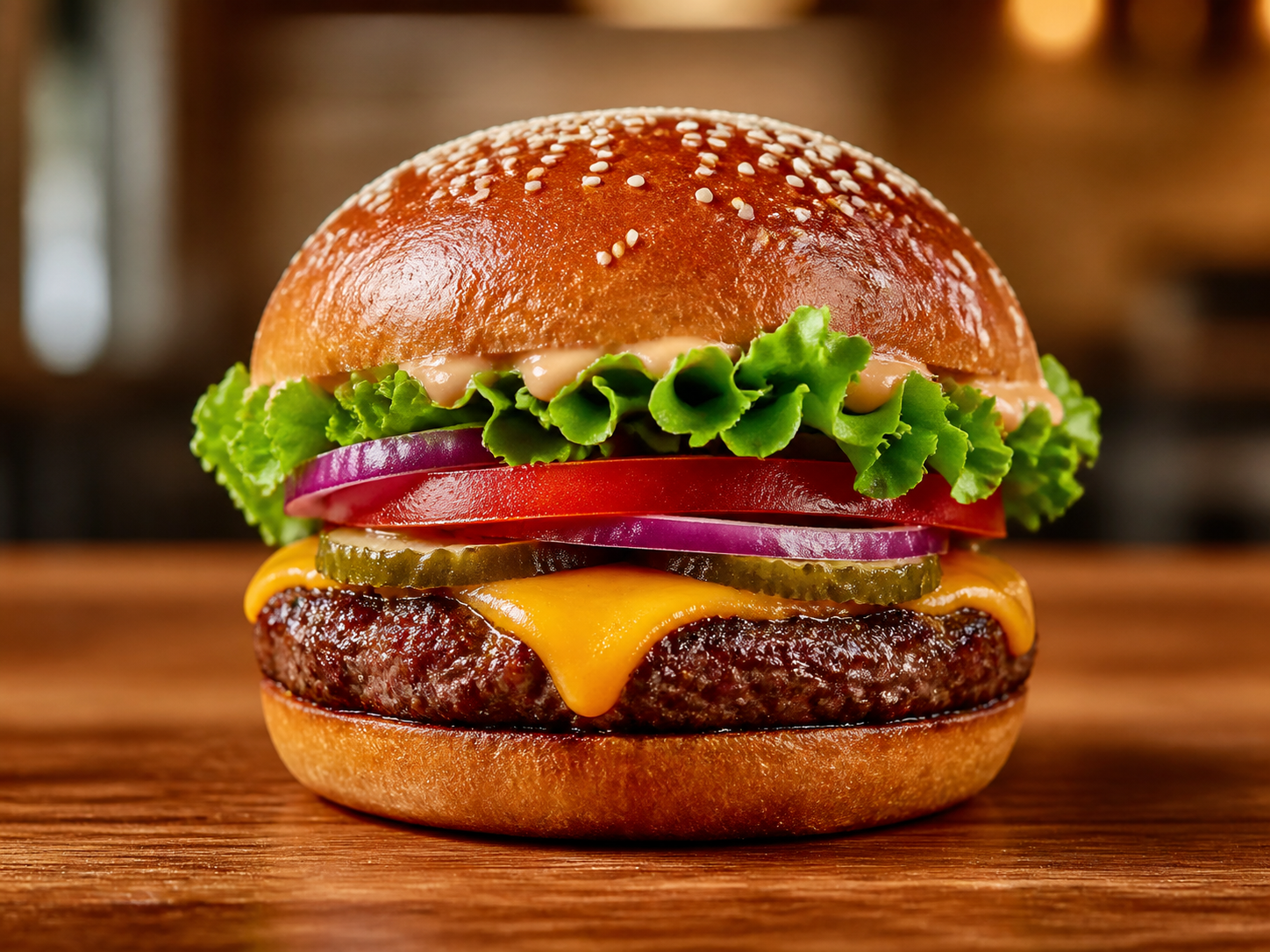 Hamburguesa gourmet promocionada en el cupón